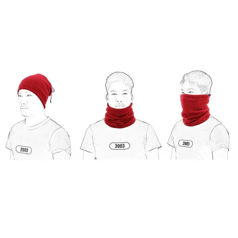 Polar Fleece Neck Warmer Gaiter Tube For Outdoor Sports
