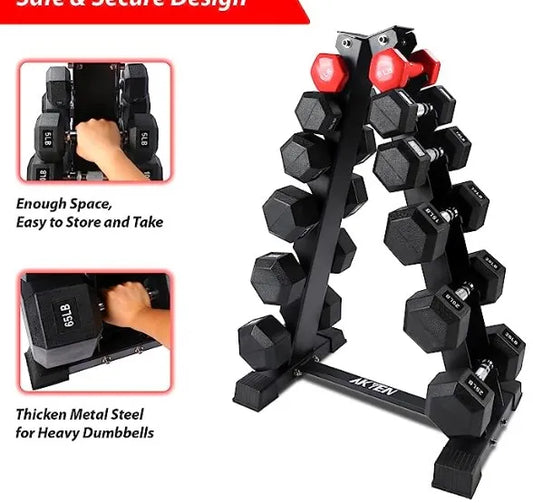 Dumbbell Rack for 6 Pairs with Durable 660 Lb Capacity