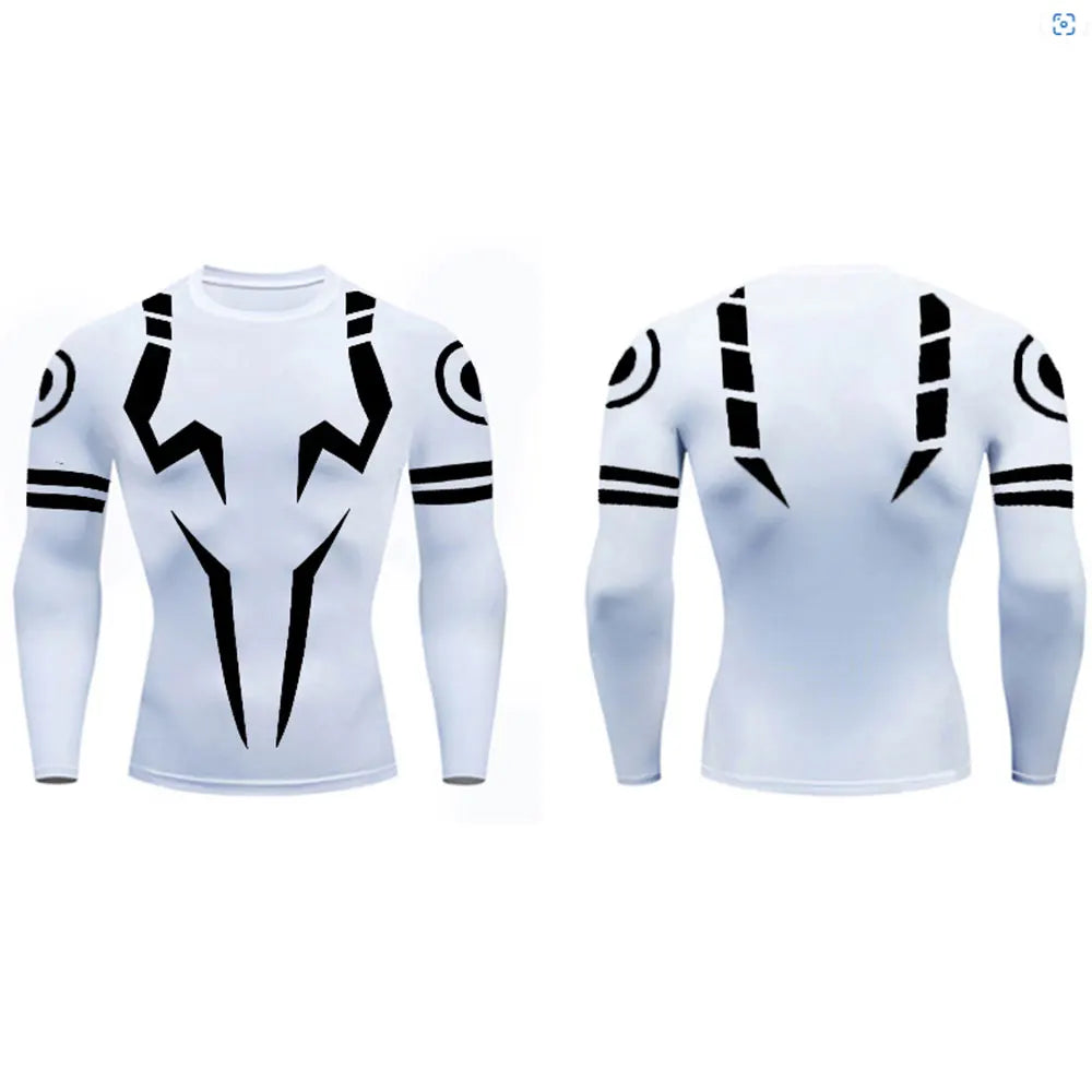 Anime Jujutsu Kaisen Sukuna 3D Print Compression T Shirt