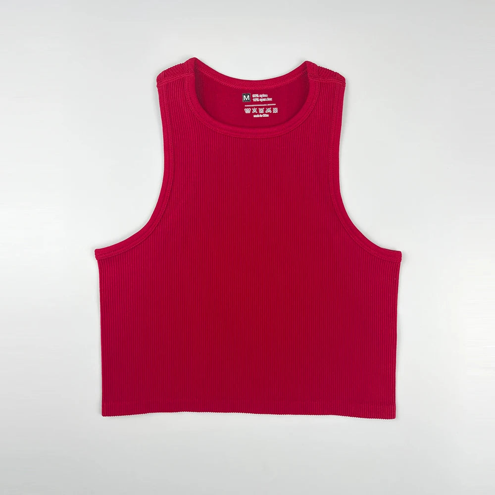 Women Yoga Vest Elastic Gym Crop Top Fitness Tank Pro