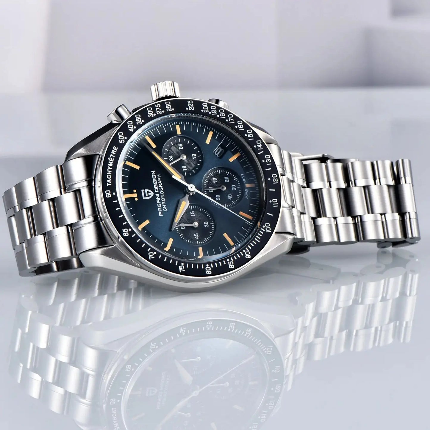 PAGANI DESIGN CK2998 Moon Watch Stainless Steel Chronograph For Men