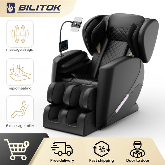 BILITOK Zero Gravity Massage Chair with Heating and Bluetooth Speaker