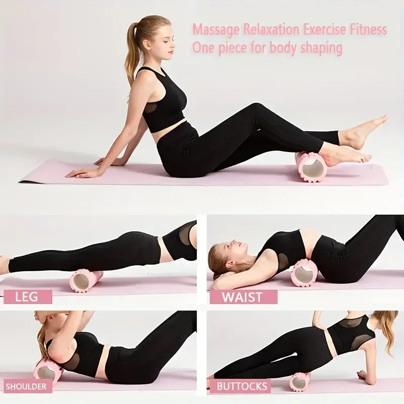 Foam Massage Roller Hollow Yoga Column For Muscle Recovery Rehab