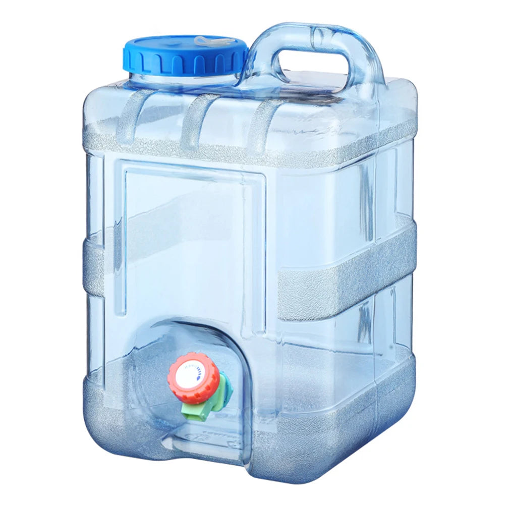 Portable Water Container with Spigot Large Capacity Camping Water Tank Water Storage Container for Hiking Self-Driving Tour