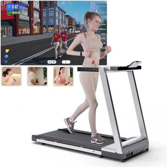 NONE Foldable Treadmill 3.5HP With Incline 350lb Capacity Bluetooth