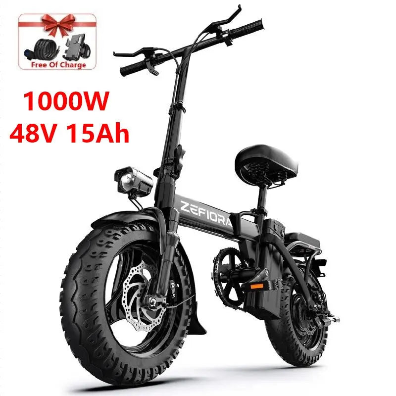 ZEFIORA 1000W Electric Bike For City Commuting Aluminum Alloy