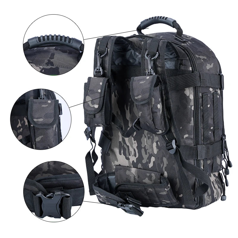 Tactical Backpack Military Assault Pack With MOLLE System