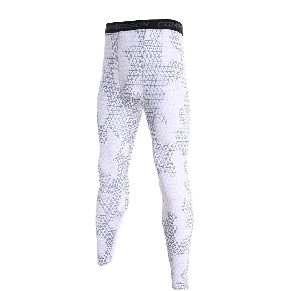 Men Camouflage Running Leggings Quick Dry Training Tights