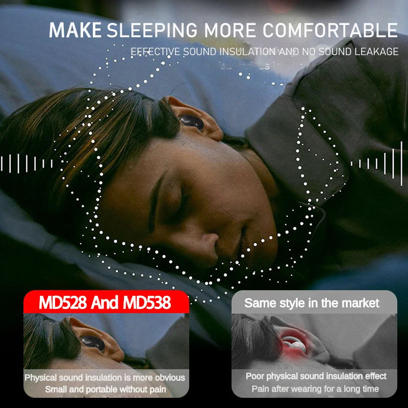 SHUKE Ultra-Thin Sleep Headphones Bluetooth Wireless Earbuds