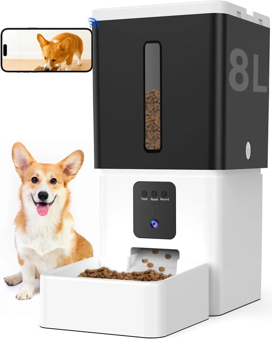 Automatic Dog Feeder With Camera WiFi Timed Dispenser App Control