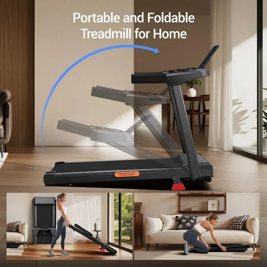 XMSJ 3 In 1 Portable Treadmill With Incline Foldable