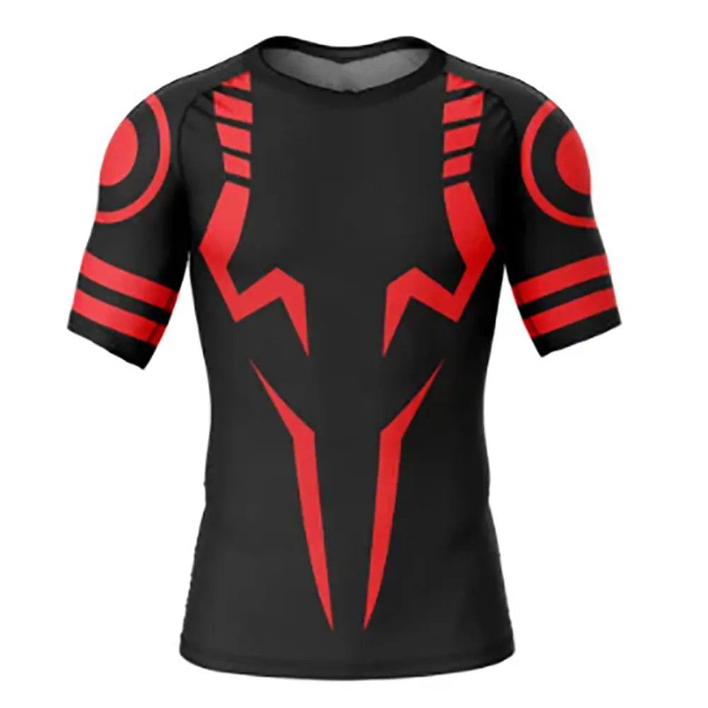 Anime Jujutsu Kaisen Sukuna 3D Print Compression T Shirt