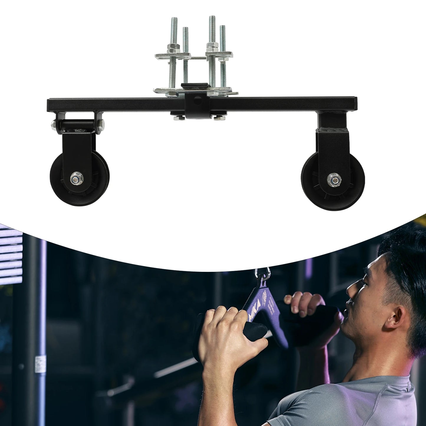 Cable Pulley System for Home Gym Strength Training