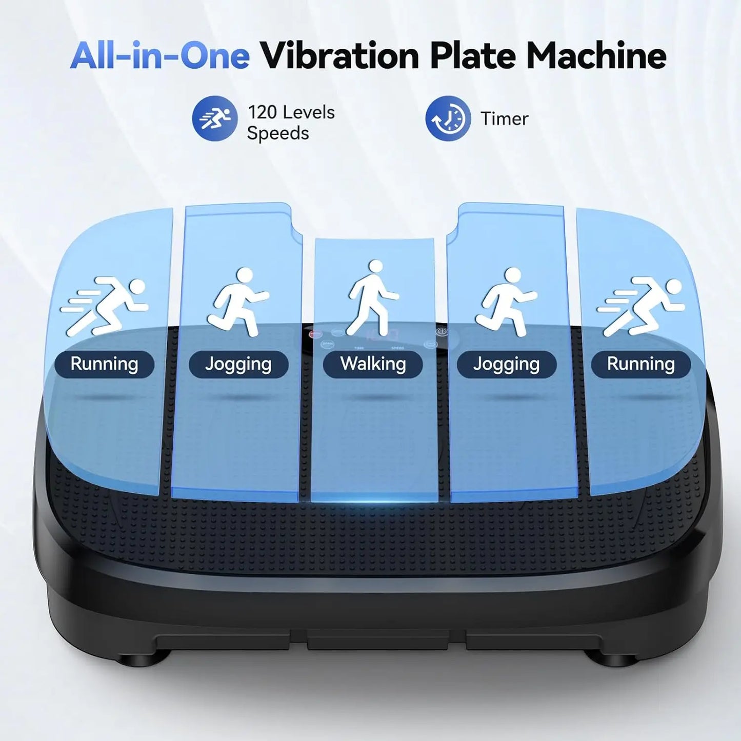 HTM Vibration Plate Fat Burning Fitness Platform 120 Levels Home Gym