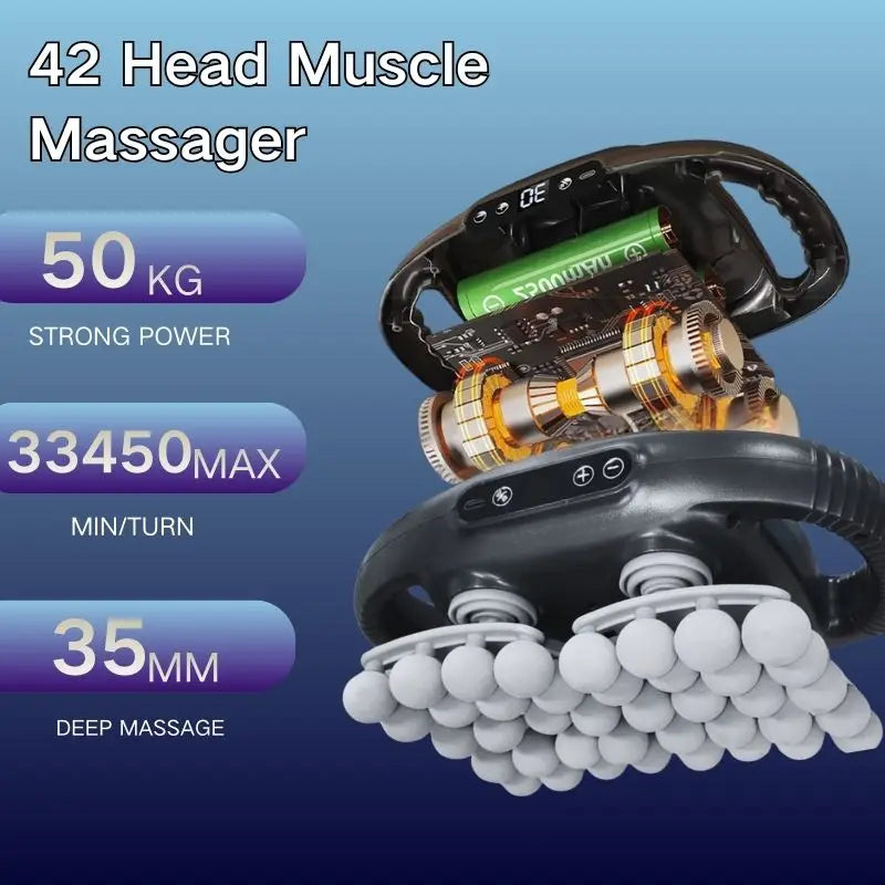 40-Head Massager For Shoulder Back And Leg Muscle Relief