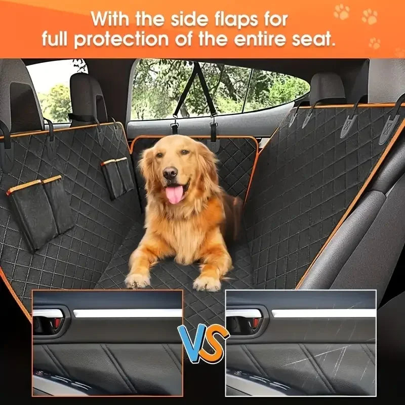 Waterproof Dog Car Seat Cover Hammock Nonslip Travel Back Seat Protector