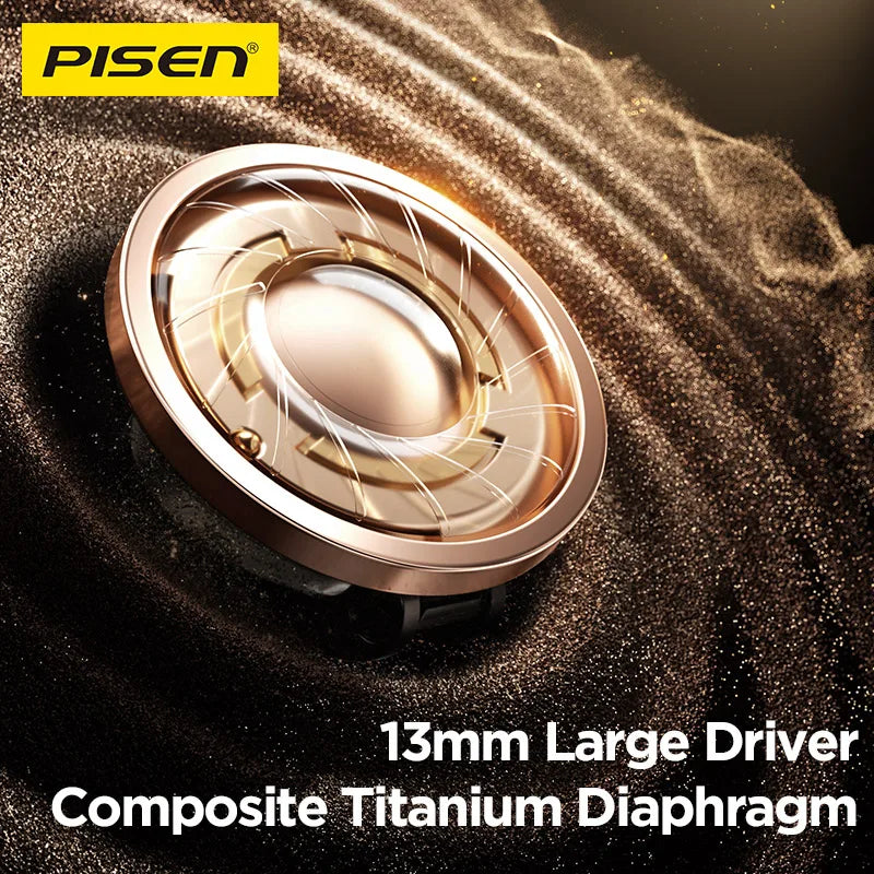 PISEN Wireless Bluetooth Earphones With Noise Cancellation IPX4 Water-Resistant