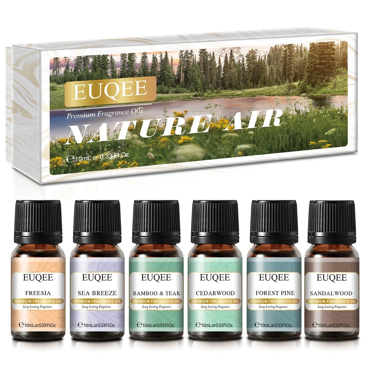 EUQEE Aromatherapy Fragrance Oil Gift Set Six Bottles