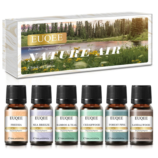 EUQEE Aromatherapy Fragrance Oil Gift Set Six Bottles