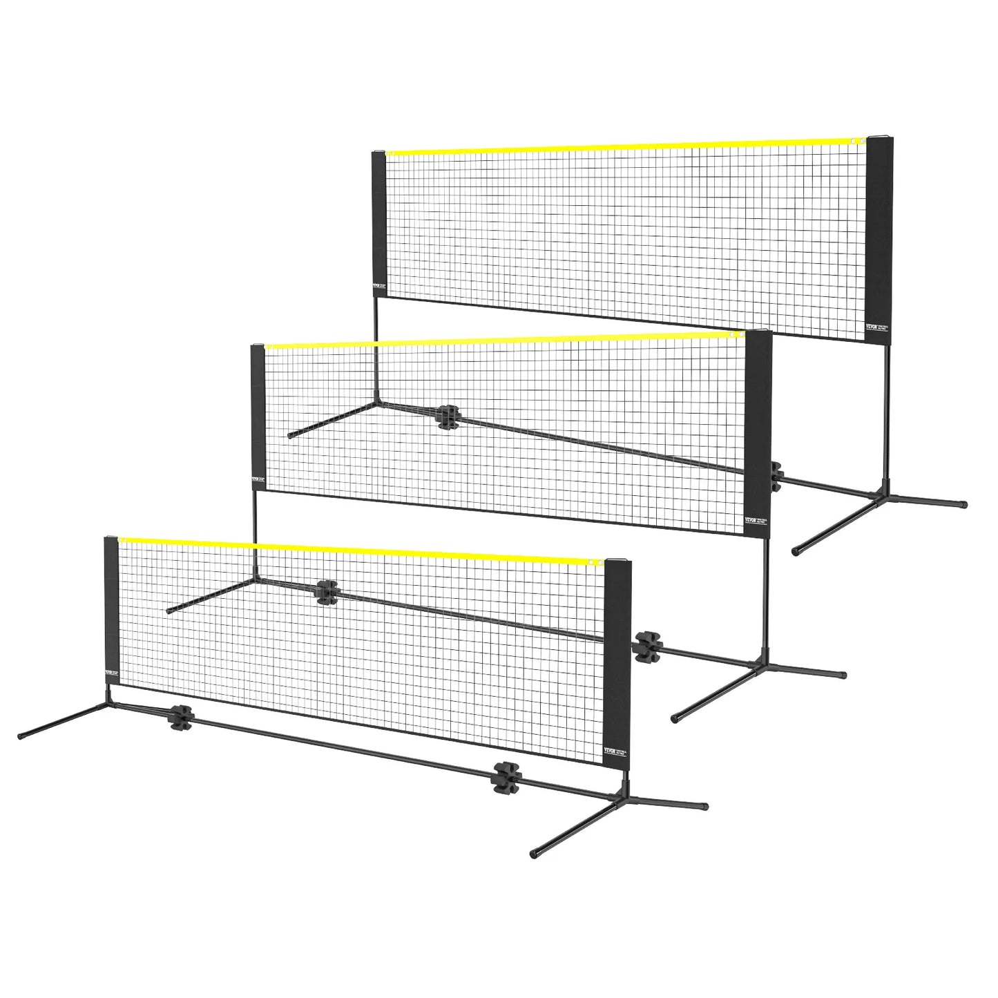 SucceBuy Portable Adjustable Net Set For Badminton Volleyball Tennis Pickleball
