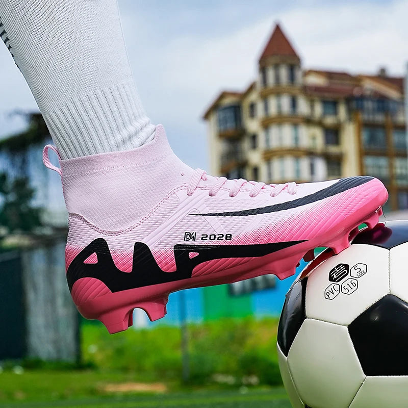 Sxfdneay Mens Soccer Shoes Professional Lightweight Non Slip Cleats