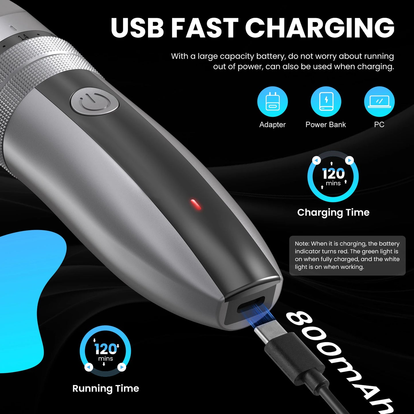 Dog Hair Clippers Grooming Kit With Ceramic Blades