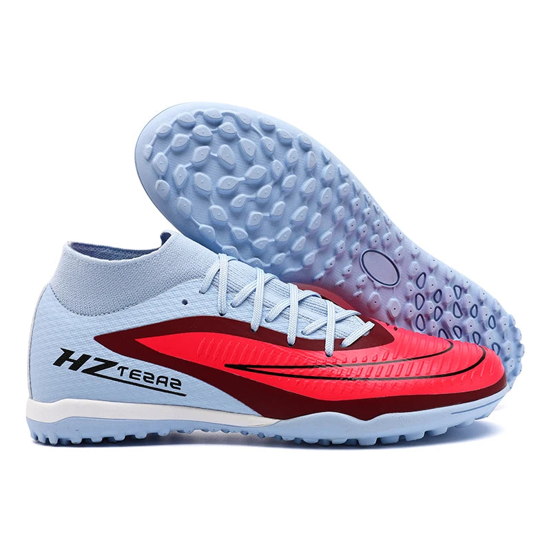 Qztzx Men's Soccer Shoes Breathable Cleats for Outdoor Play