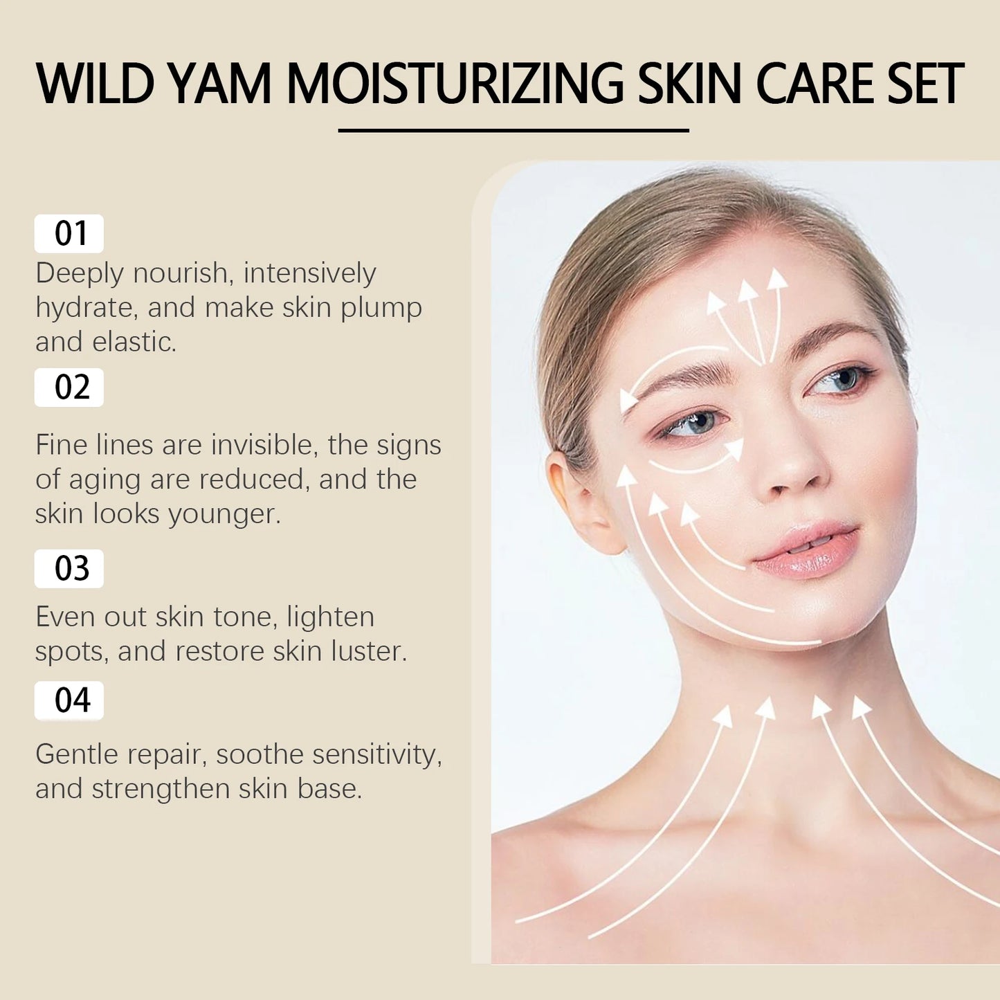 Eelhoe Wild Yam Moisturizing Skin Care Set Winter Hydration