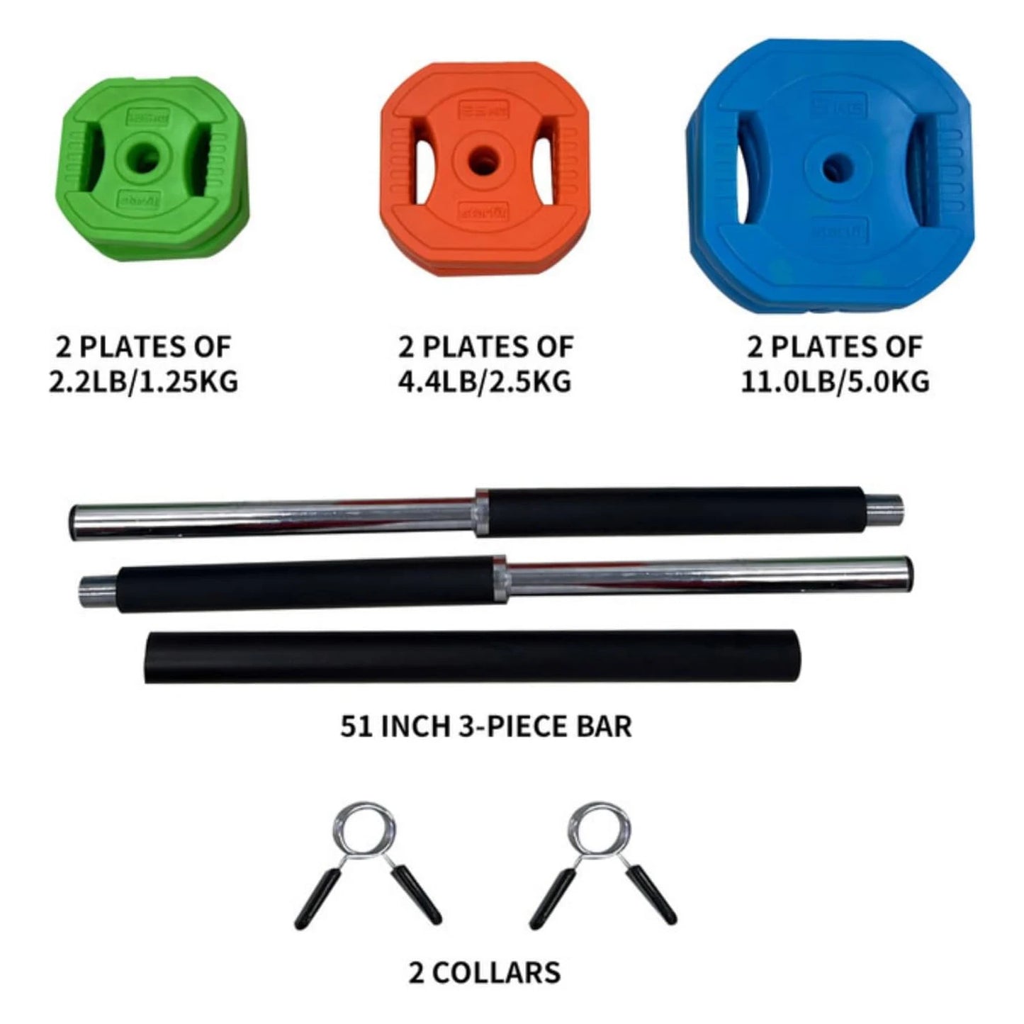 TWISTER.CK Adjustable Barbell Weight Set For Home Gym Training