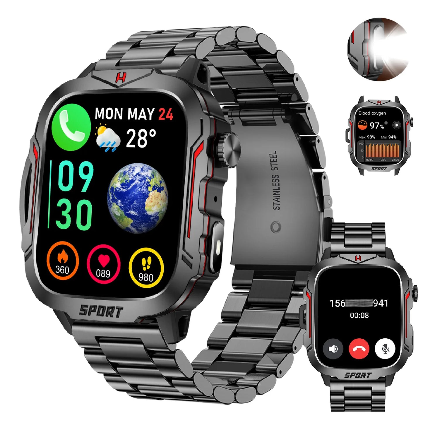 LIVLOV Smart Watch Fitness Tracker And AI Voice Assistant
