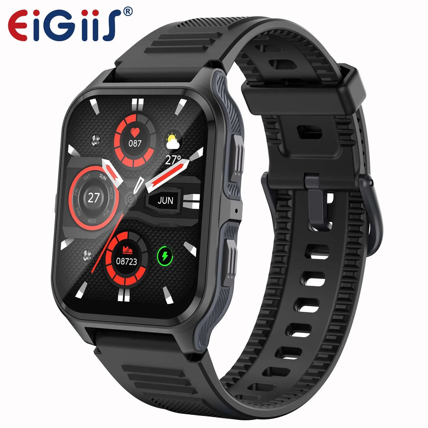 LaNikar Smart Watch 3ATM Waterproof Heart Rate SpO2 BP HD Calls