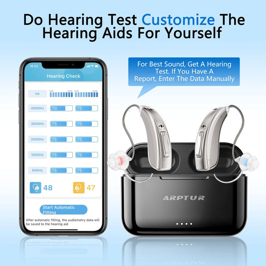 ZepauFOG Hearing Aids for Seniors Rechargeable Noise Cancelling App Control