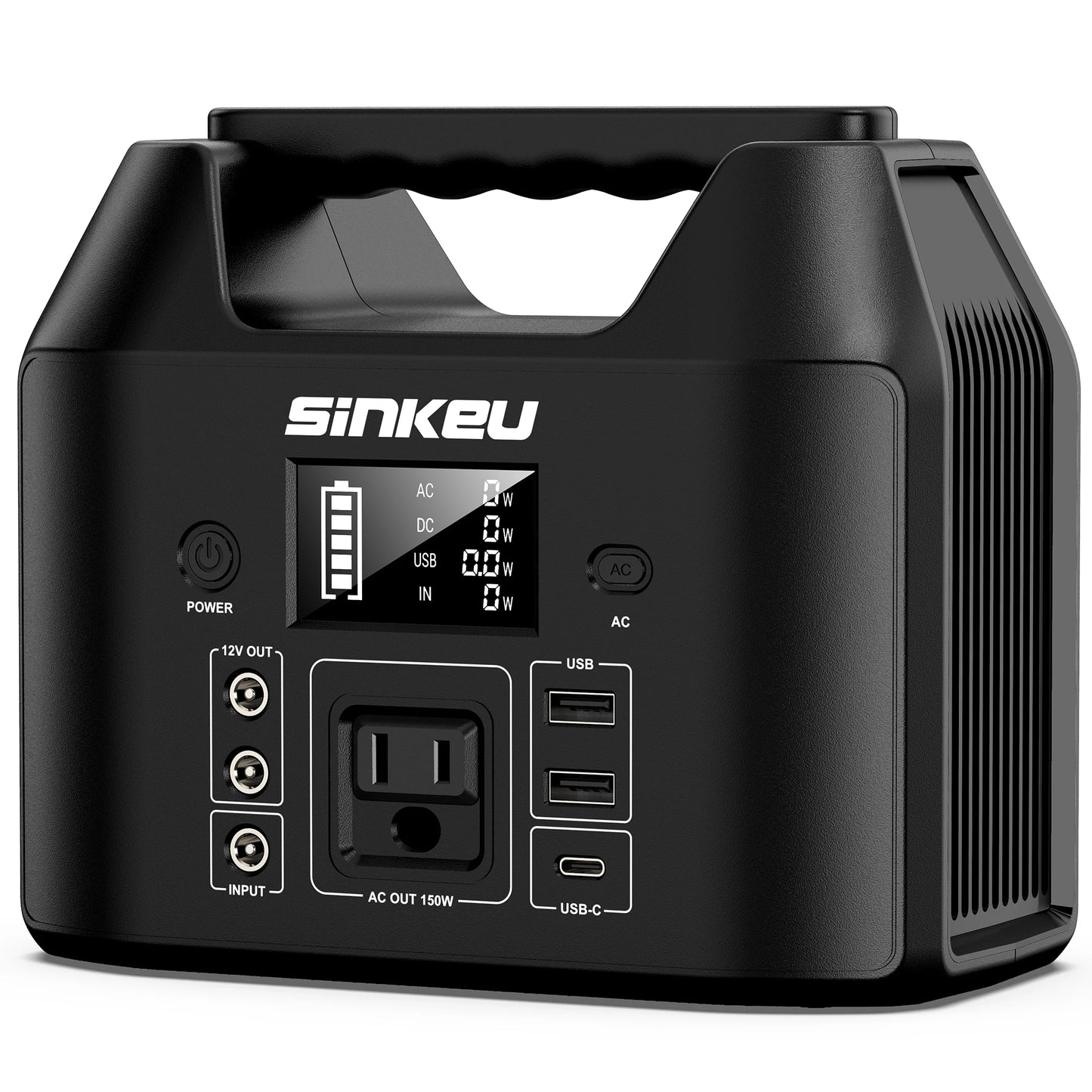 SinKeu Portable Power Station 300W 150W Solar Generator LiFePO4
