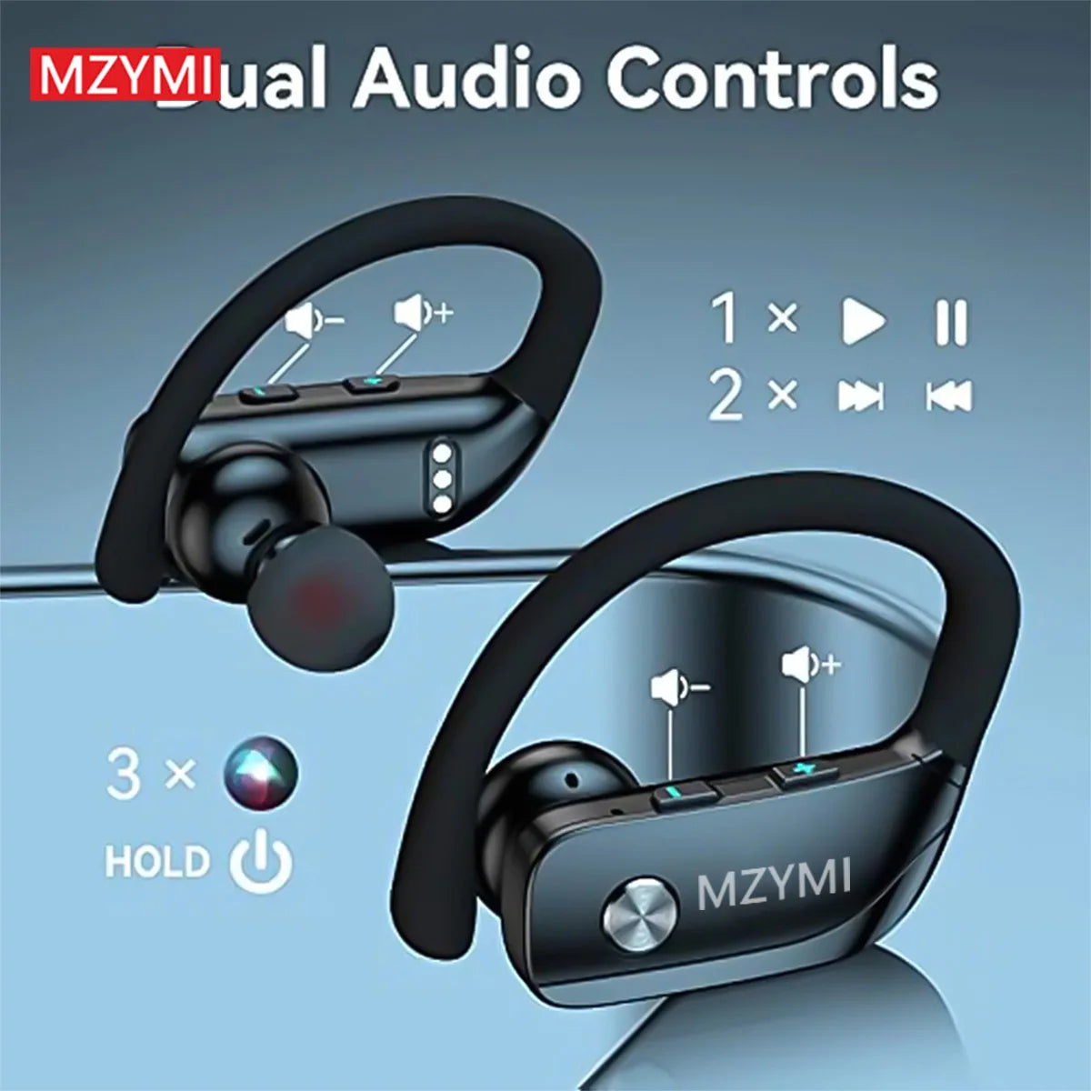 INMAS T16 Wireless Ear Hook Headset With Bluetooth 5.3