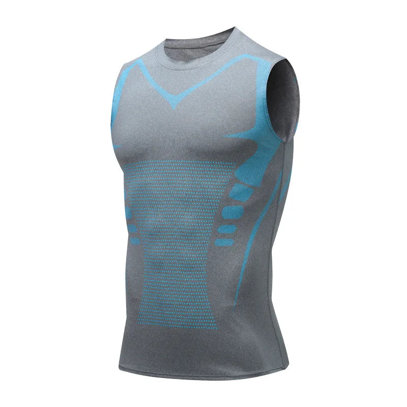NONECN Men Compression Tank Top Gym Vest Quick Dry