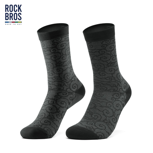 ROCKBROSCN Professional Cycling Socks Knee-High Sweat-Absorbing