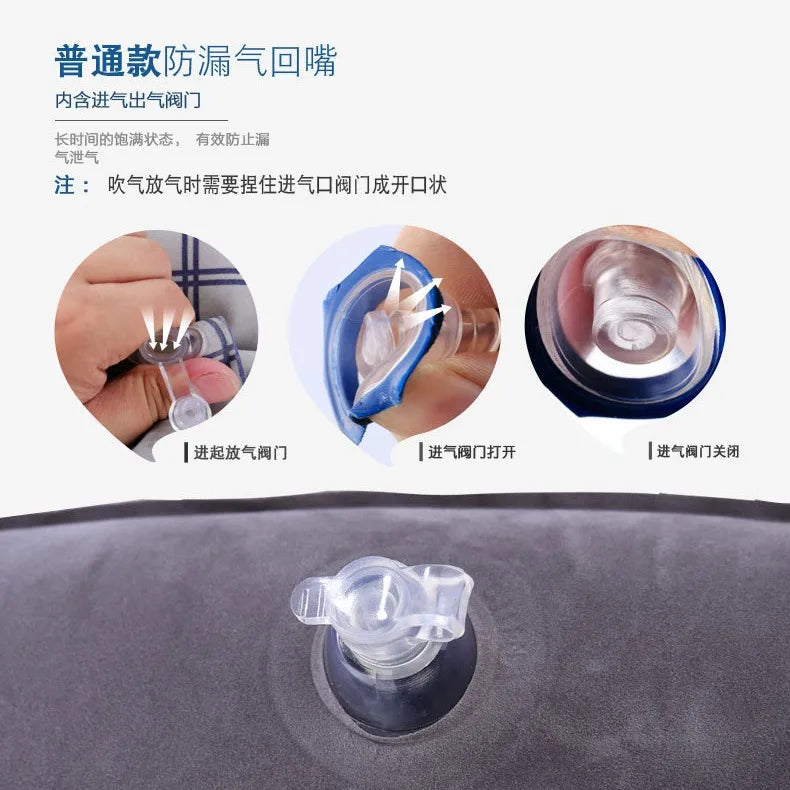 Inflatable Travel Neck Pillow For Planes Cars Trains