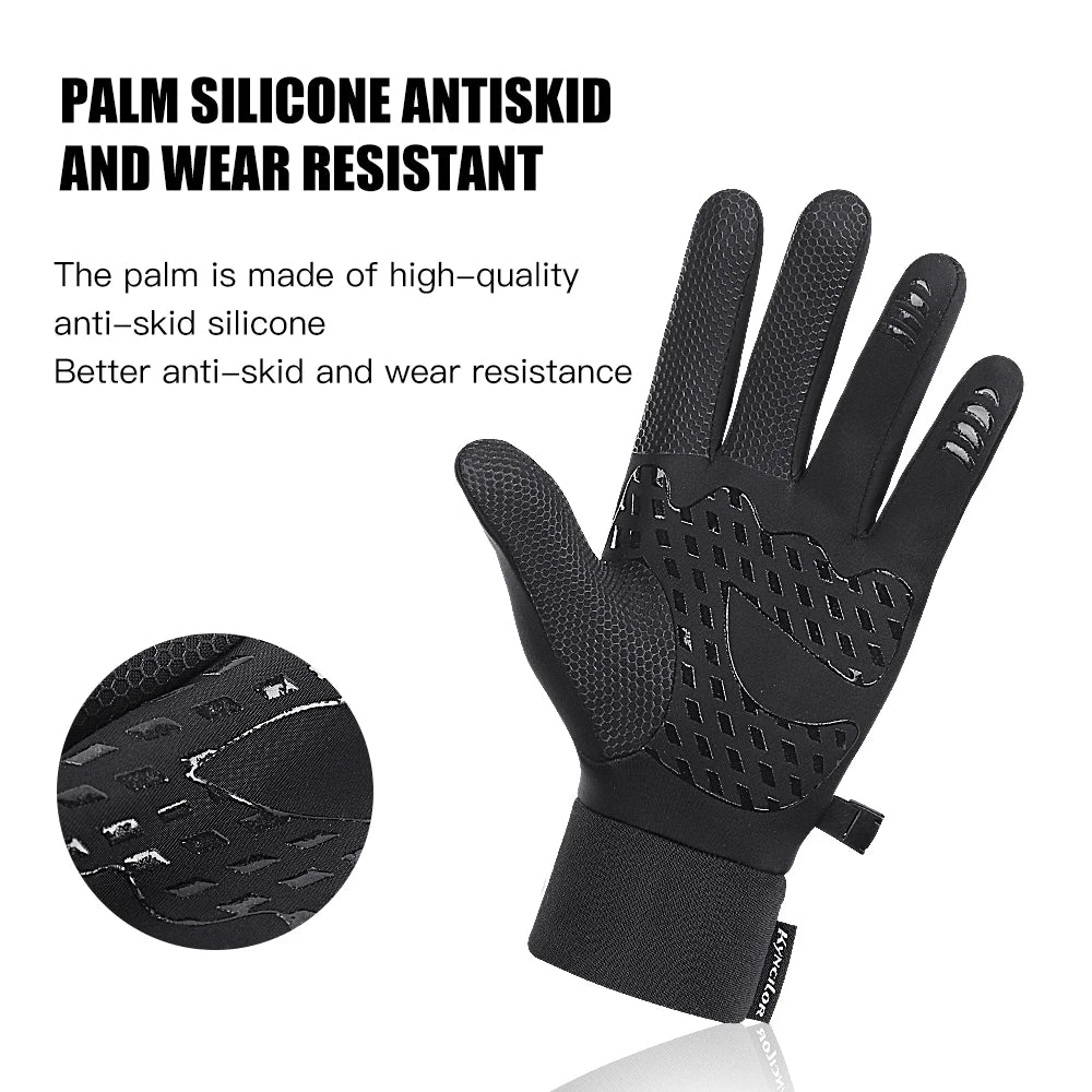 Fezrgea Winter Touchscreen Gloves Waterproof Windproof Warm Cycling
