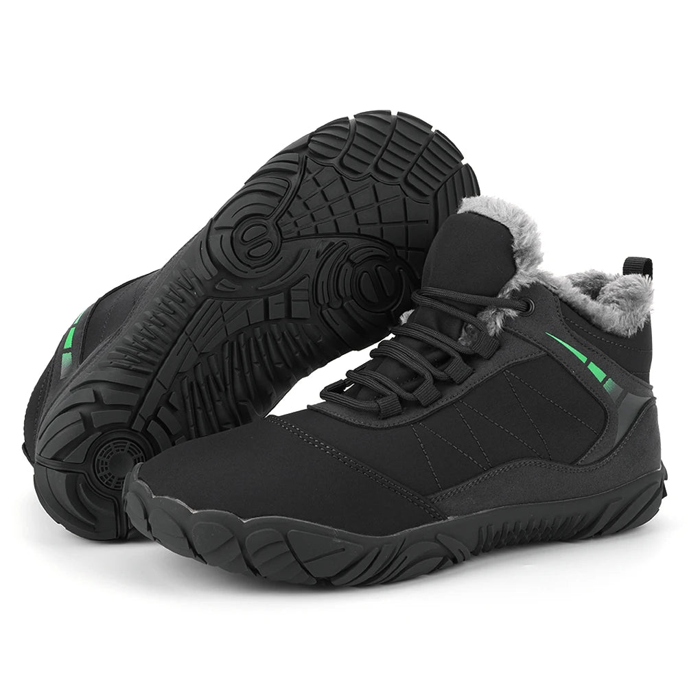 Winter Barefoot Snow Boots Non Slip With Wide Toe Box