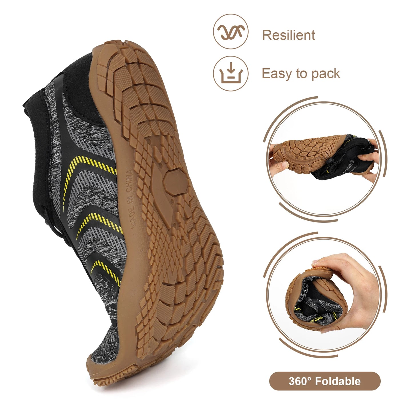 APWIKOGER Unisex Water Shoes for Outdoor Activities