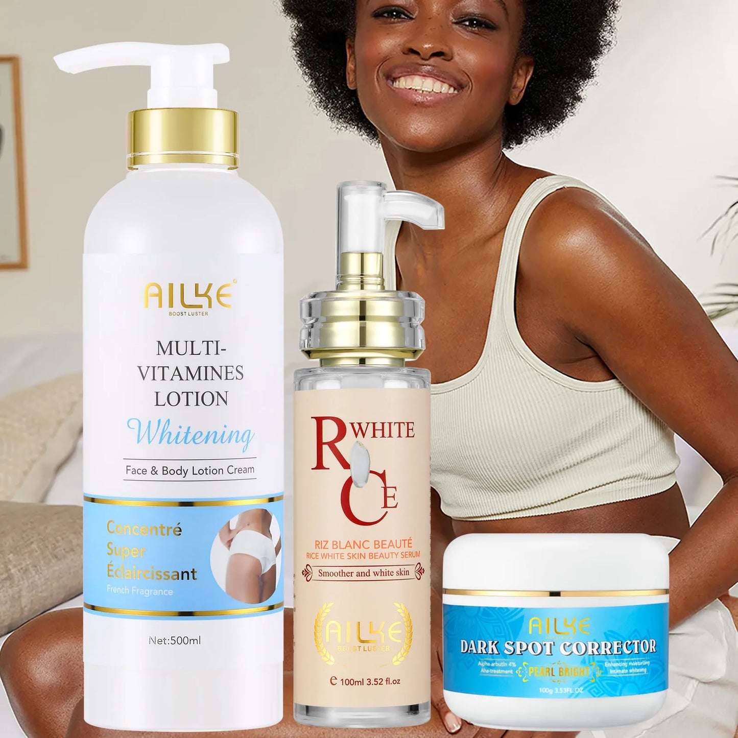 AILKE Multivitamin Whitening Body Lotion for Radiant Skin