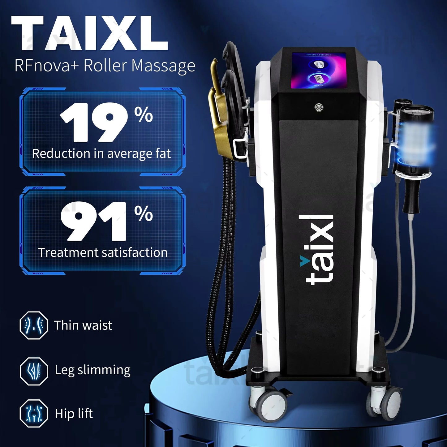 Myoslim EMS RF Vacuum Inner Ball Roller for Cellulite