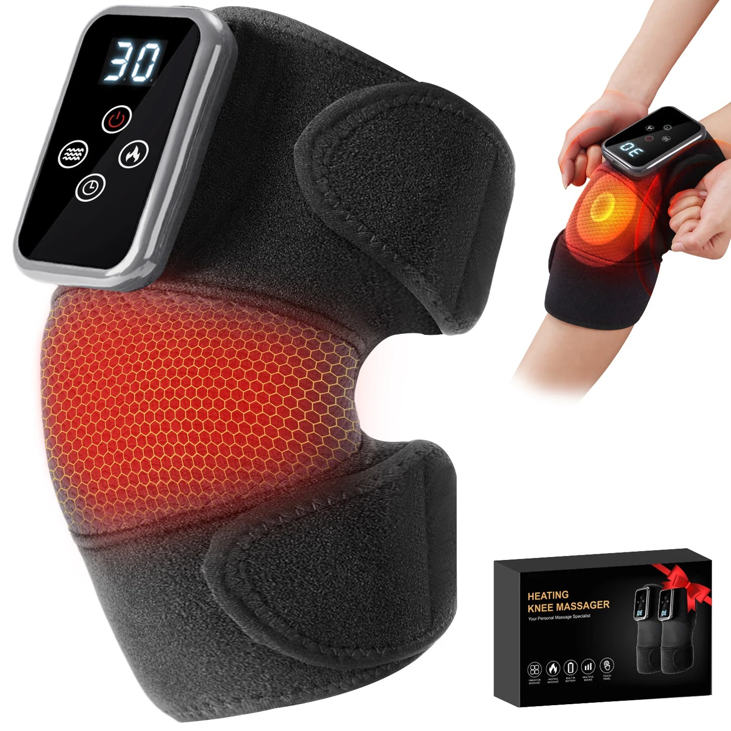LEERCON Knee Massager With Heat And Vibration
