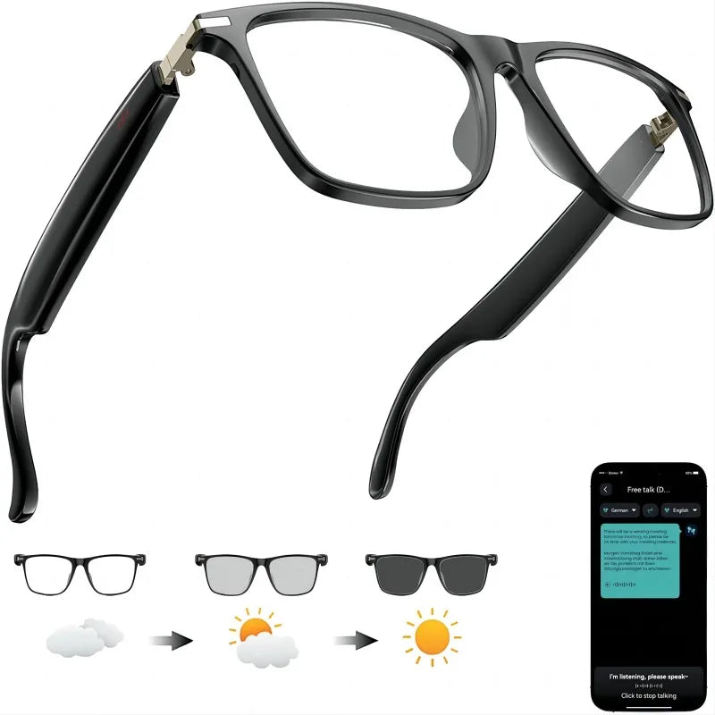 Giinova AI Translation Smart Glasses With Real Time 160 Languages