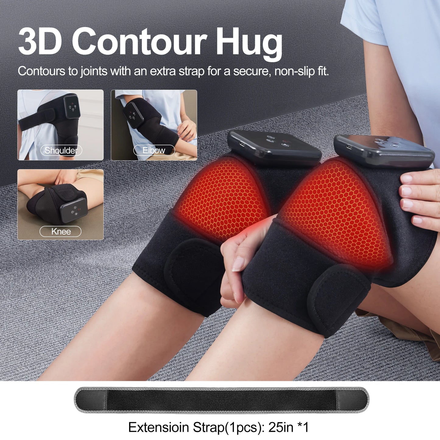 LEERCON Knee Massager With Heat And Vibration