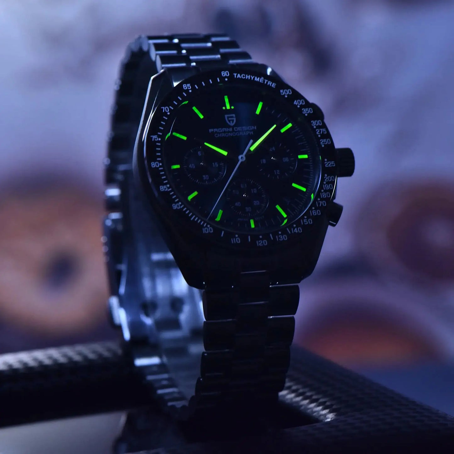 PAGANI DESIGN CK2998 Moon Watch Stainless Steel Chronograph For Men