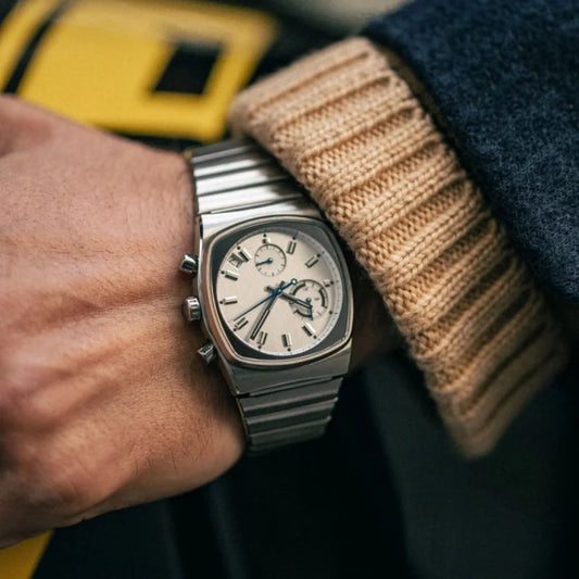 CILOA Square Stainless Steel Sports Watch For Men Quartz