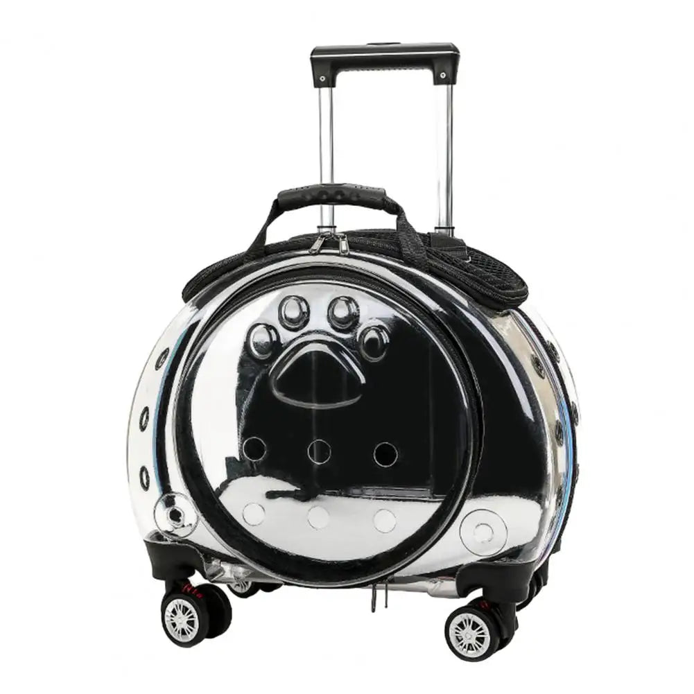 Pet Trolley Case With Ventilation Holes For Cats Travel Stroller