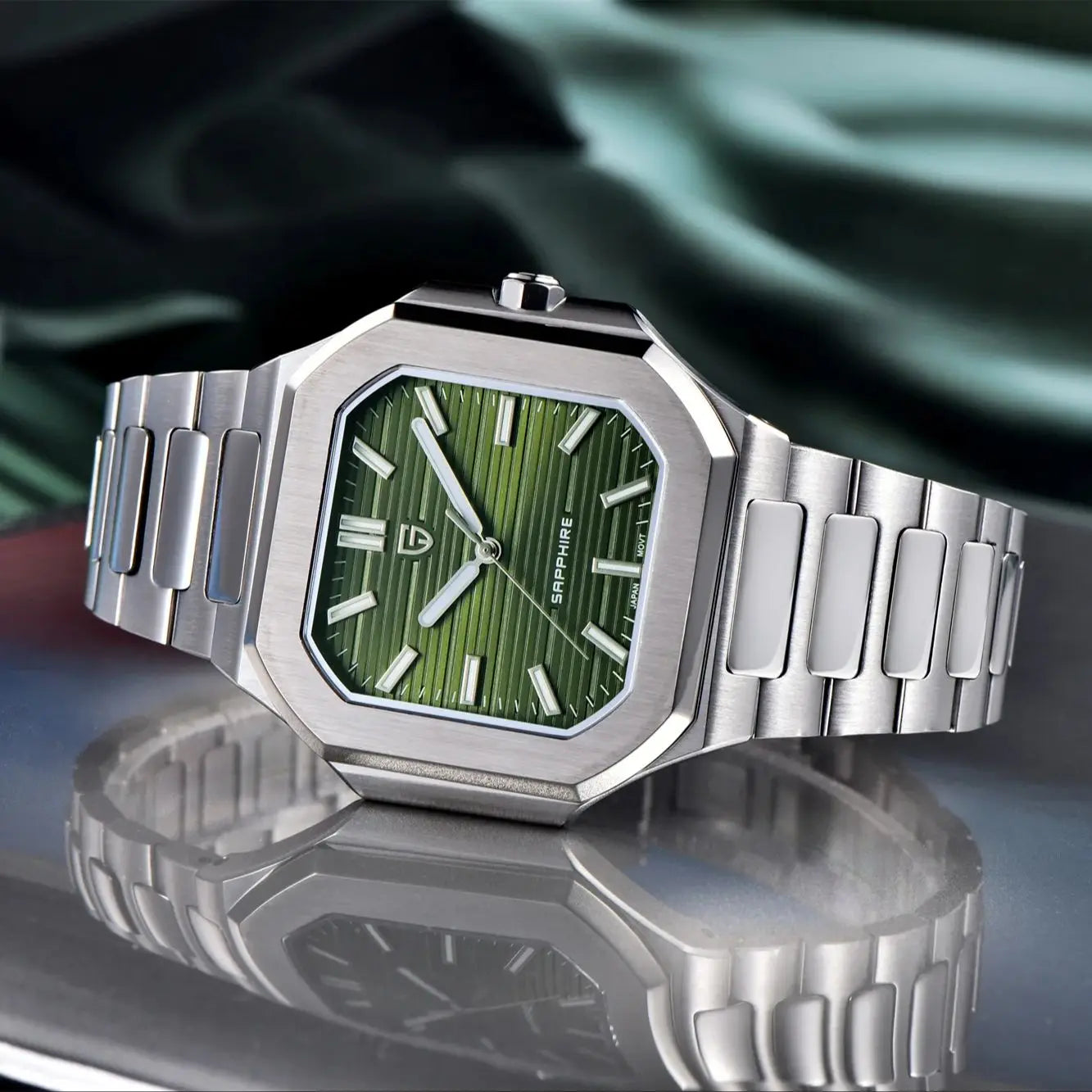 PAGANI DESIGN Men's Quartz Wristwatch Stainless Steel Sapphire Waterproof