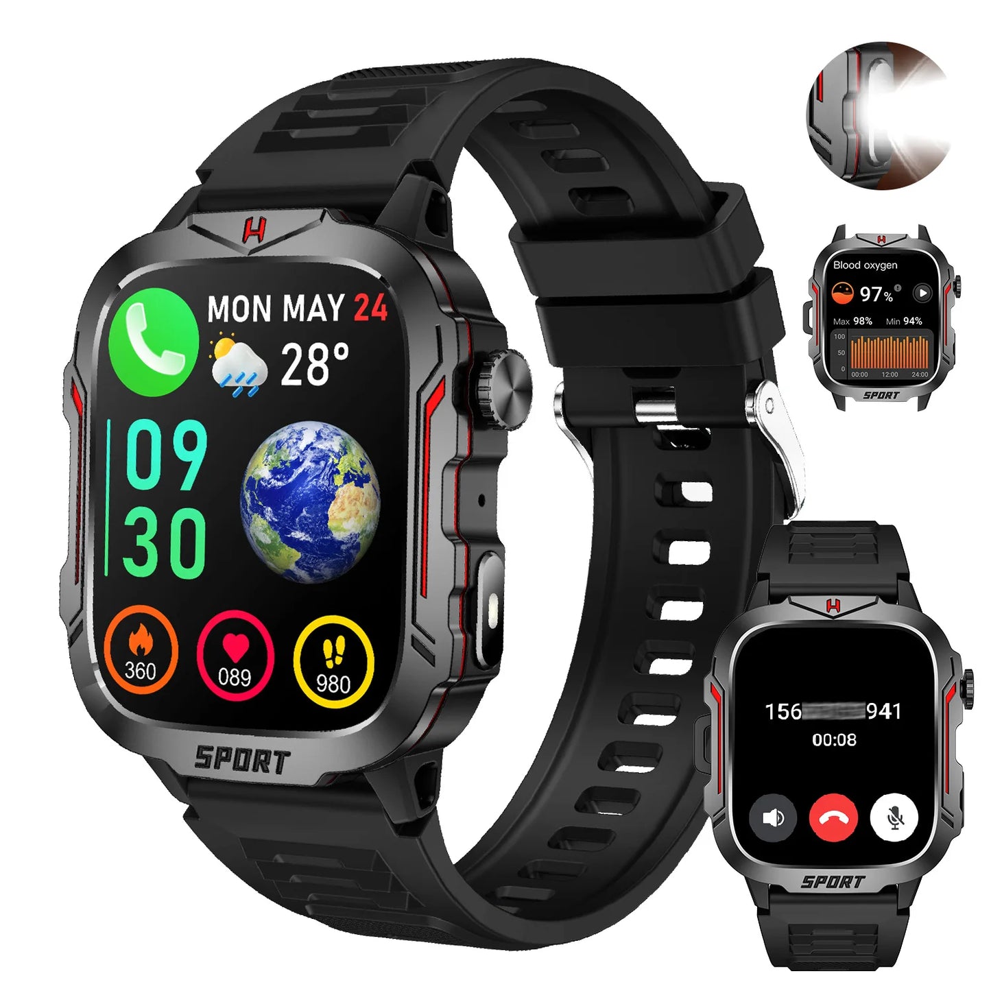 LIVLOV Smart Watch Fitness Tracker And AI Voice Assistant